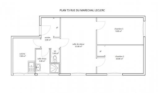 For rent Rethel 3 rooms 47 m2 Ardennes (08300) photo 1