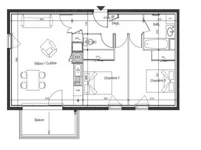 Annonce Location 3 pices Appartement Bonneville 74