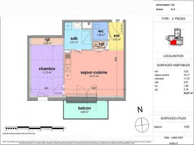 Louer Appartement 42 m2 Notre-dame-de-bondeville