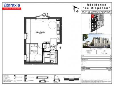 Louer Appartement 50 m2 Tours