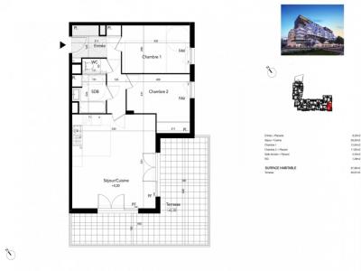 Annonce Vente 3 pices Appartement Beziers 34