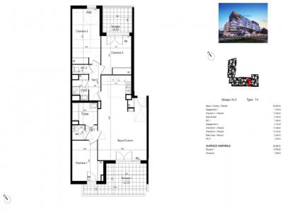 For sale Beziers 4 rooms 90 m2 Herault (34500) photo 1