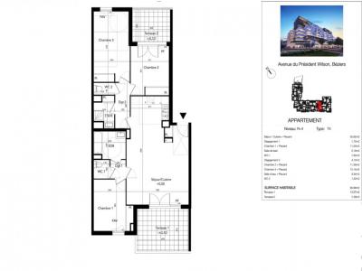 For sale Beziers 4 rooms 90 m2 Herault (34500) photo 1