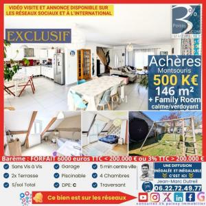 For sale Acheres 6 rooms 116 m2 Yvelines (78260) photo 0