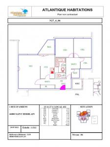 Annonce Location 3 pices Appartement Saint-herblain 44