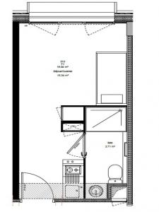 For rent Lyon-8eme-arrondissement 1 room 19 m2 Rhone (69008) photo 1