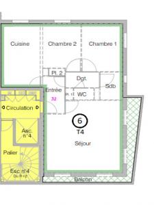 Annonce Vente 4 pices Appartement Angers 49
