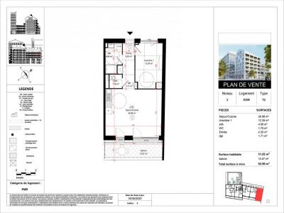 Louer Appartement 51 m2 Angers