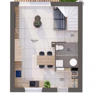For sale Treillieres 4 rooms 63 m2 Loire atlantique (44119) photo 2