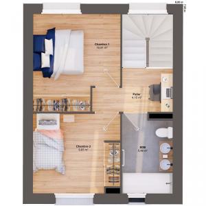 For sale Treillieres 4 rooms 63 m2 Loire atlantique (44119) photo 3
