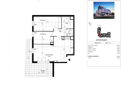 Annonce Vente 3 pices Appartement Beziers 34
