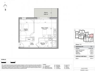For rent Laxou 2 rooms 42 m2 Meurthe et moselle (54520) photo 1