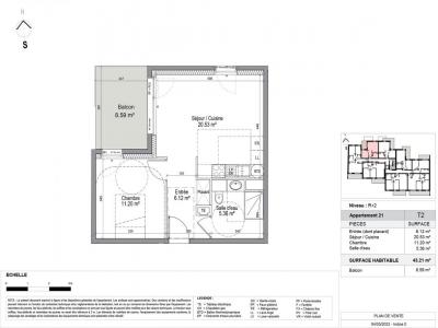 For rent Laxou 2 rooms 43 m2 Meurthe et moselle (54520) photo 1