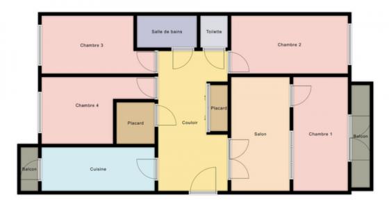 For rent Courbevoie 5 rooms 21 m2 Hauts de Seine (92400) photo 3