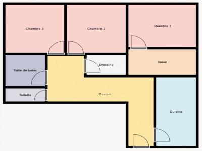 For rent Paris-20eme-arrondissement 3 rooms 19 m2 Paris (75020) photo 3