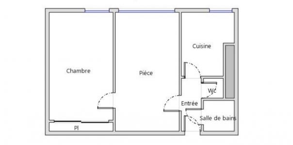 For rent Brest 2 rooms 44 m2 Finistere (29200) photo 3