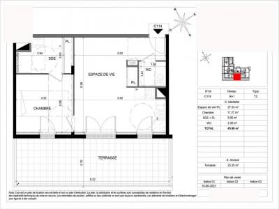 For rent Saint-barthelemy-d'anjou 2 rooms 47 m2 Maine et loire (49124) photo 2