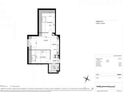 For rent Pontault-combault 2 rooms 45 m2 Seine et marne (77340) photo 1