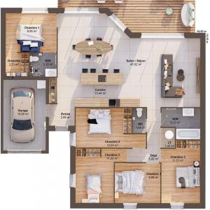 Acheter Maison 133 m2 Trois-palis