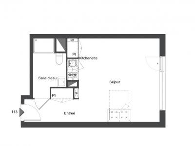 For rent Lormont 1 room 34 m2 Gironde (33310) photo 2