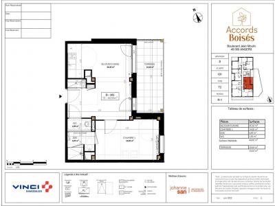 For rent Angers 2 rooms 44 m2 Maine et loire (49100) photo 2