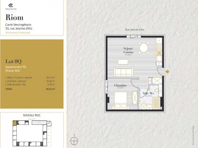 For rent Riom 2 rooms 42 m2 Puy de dome (63200) photo 3