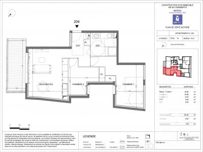 For rent Nice PESSICART 2 rooms 55 m2 Alpes Maritimes (06100) photo 0
