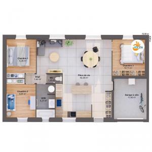 For sale Souligne-flace 5 rooms 79 m2 Sarthe (72210) photo 2