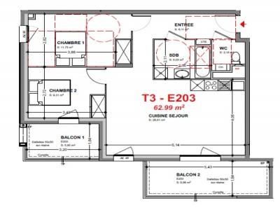Louer Appartement Bonneville 818 euros