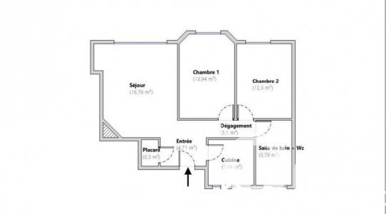 Annonce Location 3 pices Appartement Paris-14eme-arrondissement 75