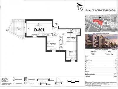 Annonce Location 3 pices Appartement Tours 37