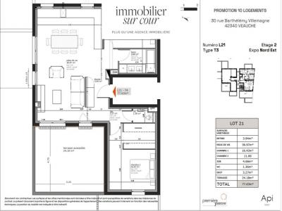 Acheter Appartement 77 m2 Veauche