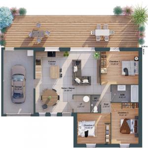 For sale Saint-malo-du-bois 5 rooms 79 m2 Vendee (85590) photo 2