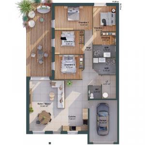 Acheter Maison 109 m2 Gensac-la-pallue