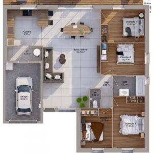 Acheter Maison 103 m2 Trois-palis
