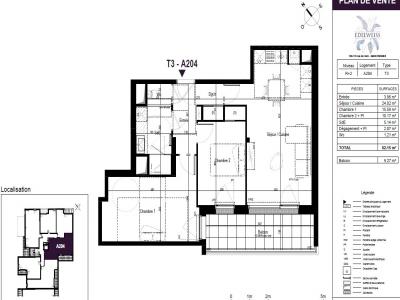 For rent Rennes 3 rooms 62 m2 Ille et vilaine (35200) photo 1