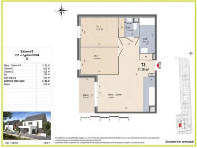 Annonce Location 3 pices Appartement Notre-dame-d'oe 37
