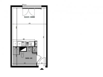 Louer Appartement Lyon-8eme-arrondissement 534 euros