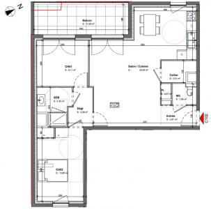 Acheter Appartement 71 m2 Grand-croix