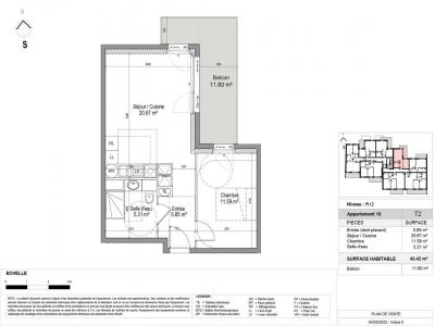 For rent Laxou 2 rooms 43 m2 Meurthe et moselle (54520) photo 1