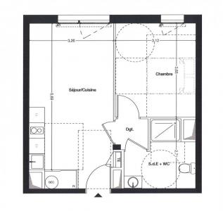 For rent Coueron 2 rooms 38 m2 Loire atlantique (44220) photo 4