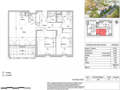 For rent Roche-sur-yon 3 rooms 63 m2 Vendee (85000) photo 1