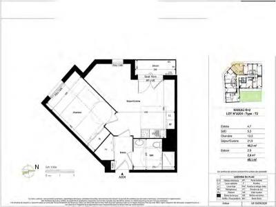 For rent Pontault-combault 2 rooms 45 m2 Seine et marne (77340) photo 3