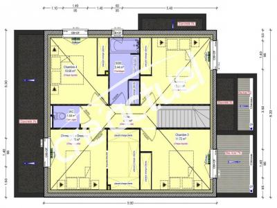 For sale Chapelle-sur-erdre 6 rooms 129 m2 Loire atlantique (44240) photo 4