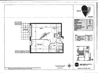 For rent Vannes 2 rooms 41 m2 Morbihan (56000) photo 1