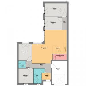 Acheter Maison 105 m2 Gensac-la-pallue