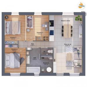 Acheter Maison 69 m2 Voeuil-et-giget