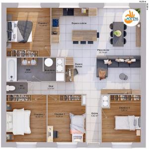 For sale Saint-malo-du-bois 6 rooms 92 m2 Vendee (85590) photo 2