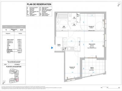 For rent Angers 3 rooms 63 m2 Maine et loire (49000) photo 1