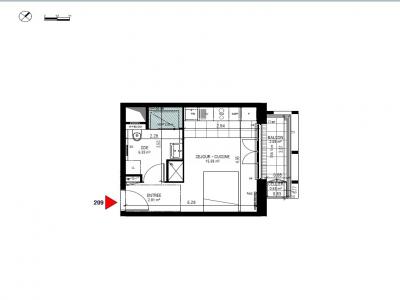 For rent Cergy 1 room 24 m2 Val d'Oise (95000) photo 2